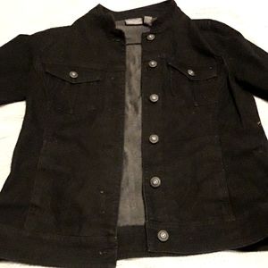 Black jean jacket